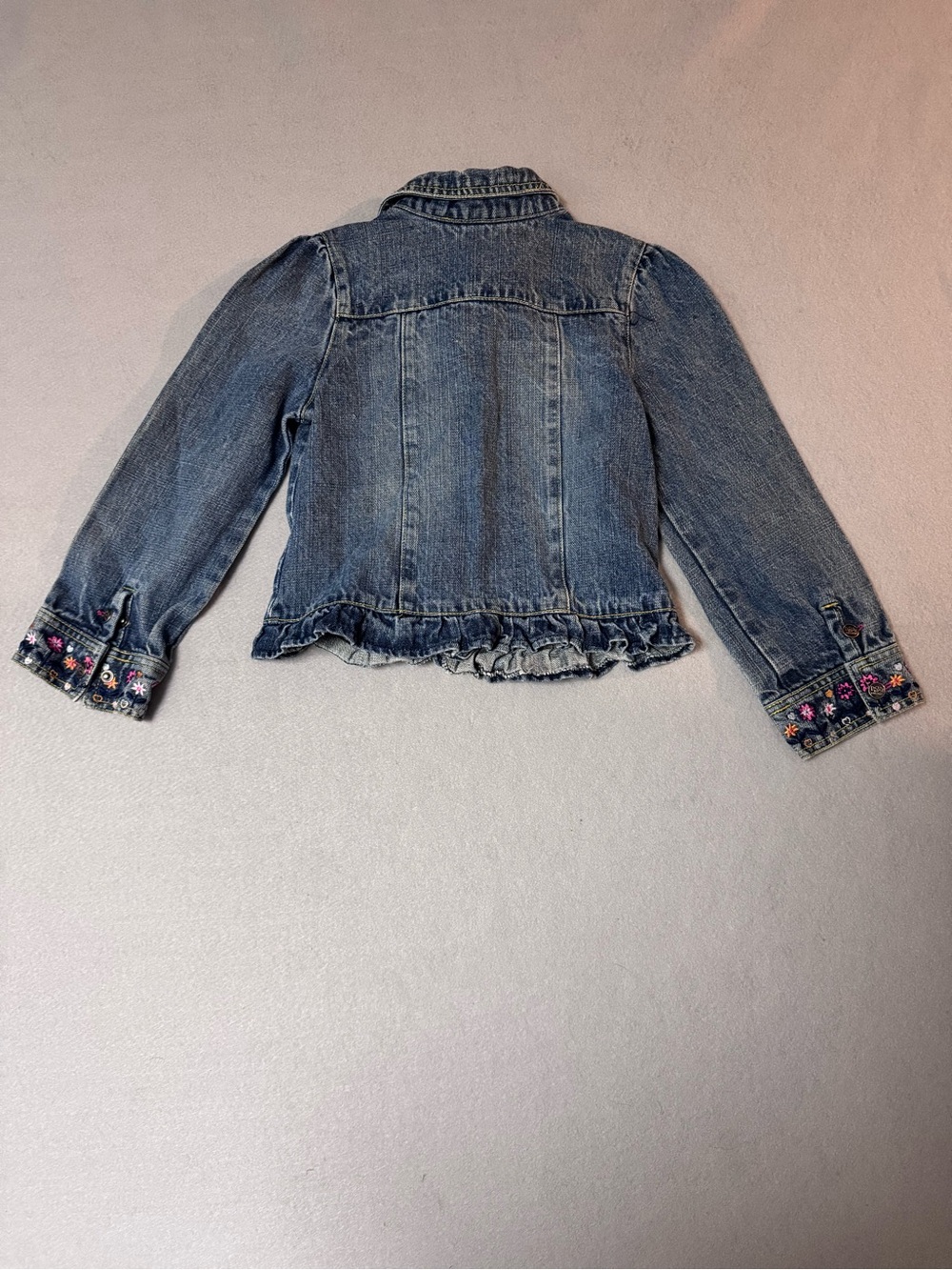 Vintage Girls Dora the Explorer Embroidered Denim Jacket size 6 - Picture 3 of 5